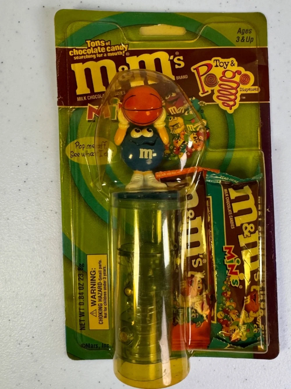 Vtg M&M's Minis Pogo Dispenser Bundle Set of 4 Biker Hockey Basketball & Soccer